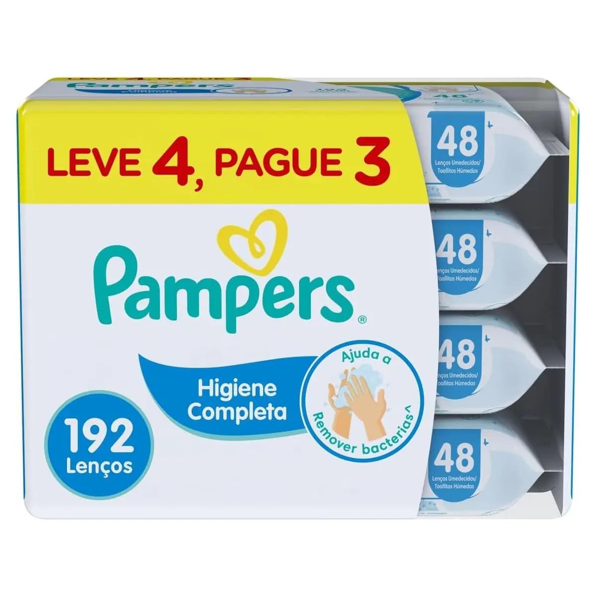Lenços Umedecidos Pampers Higiene Completa192 Unidades