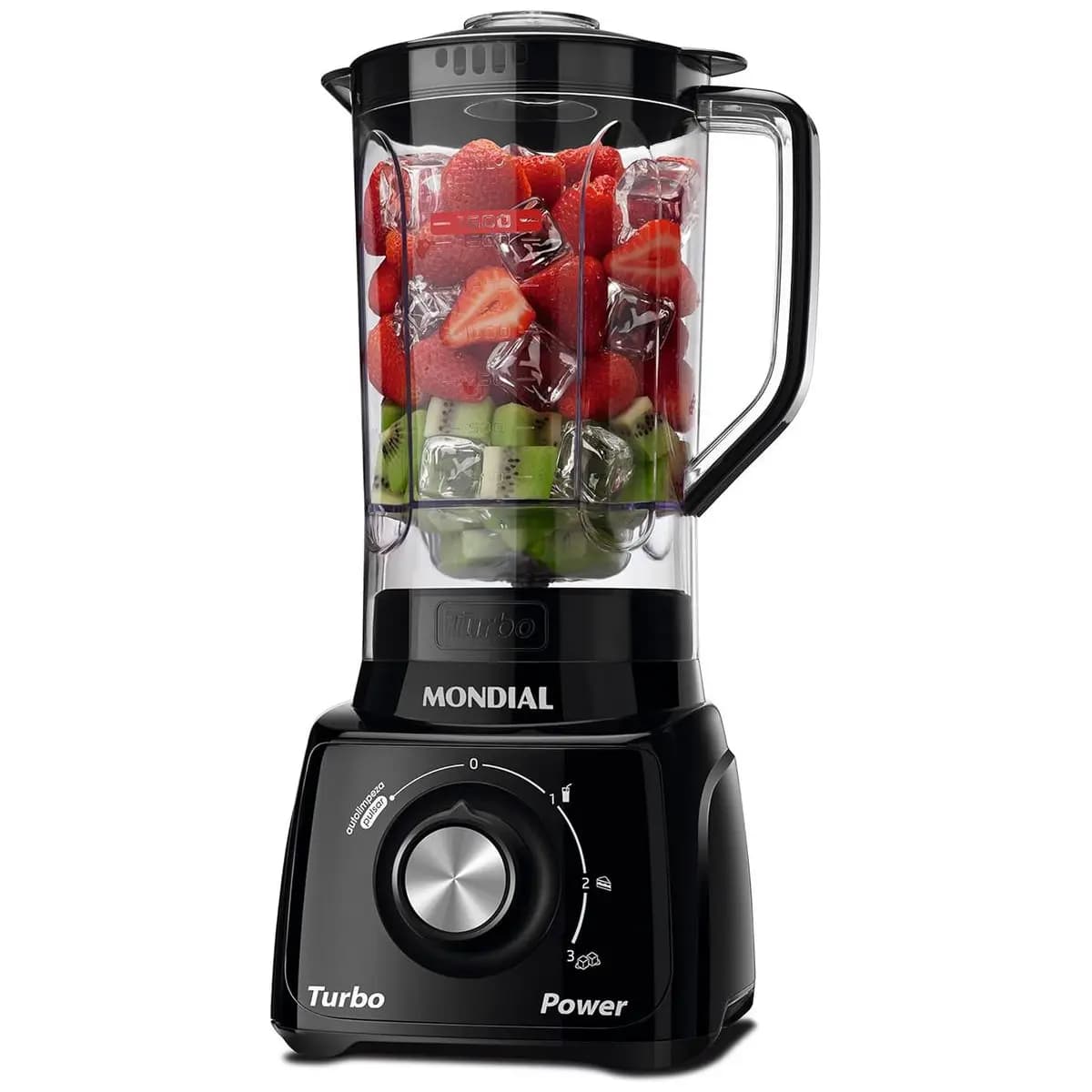 MONDIAL Liquidificador Turbo Power, Preto, 550W, 220V - L-99 FB