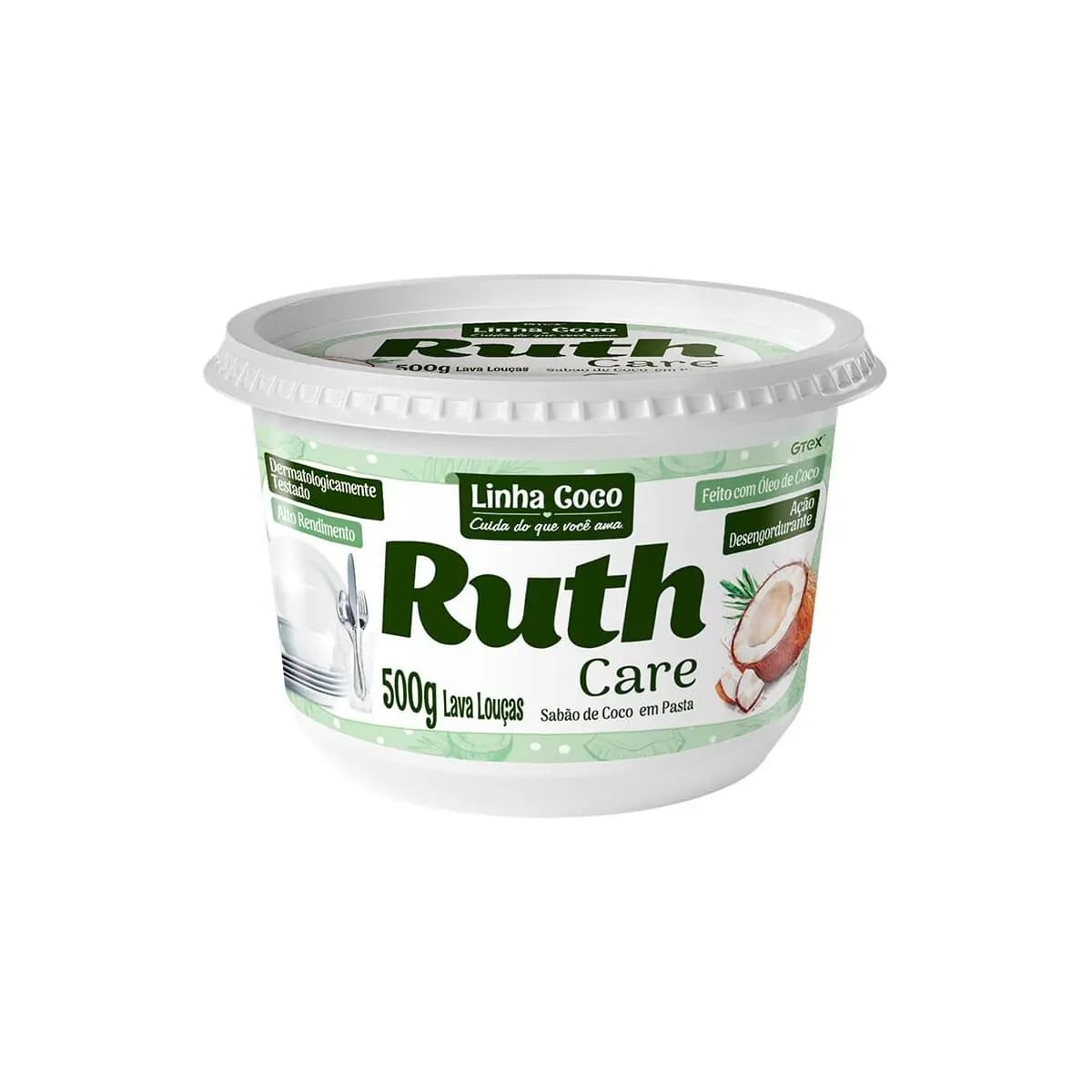 Sabão em Pasta Coco Ruth - 500G