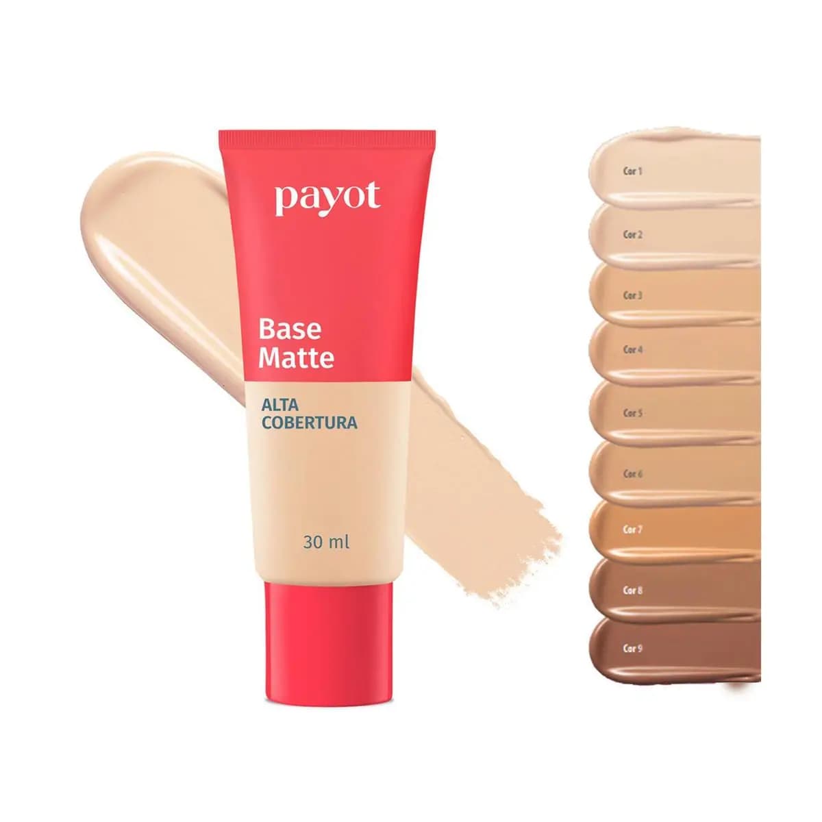 Base Matte Payot Alta Cobertura 30ml Cherrie Nova Boca Rosa