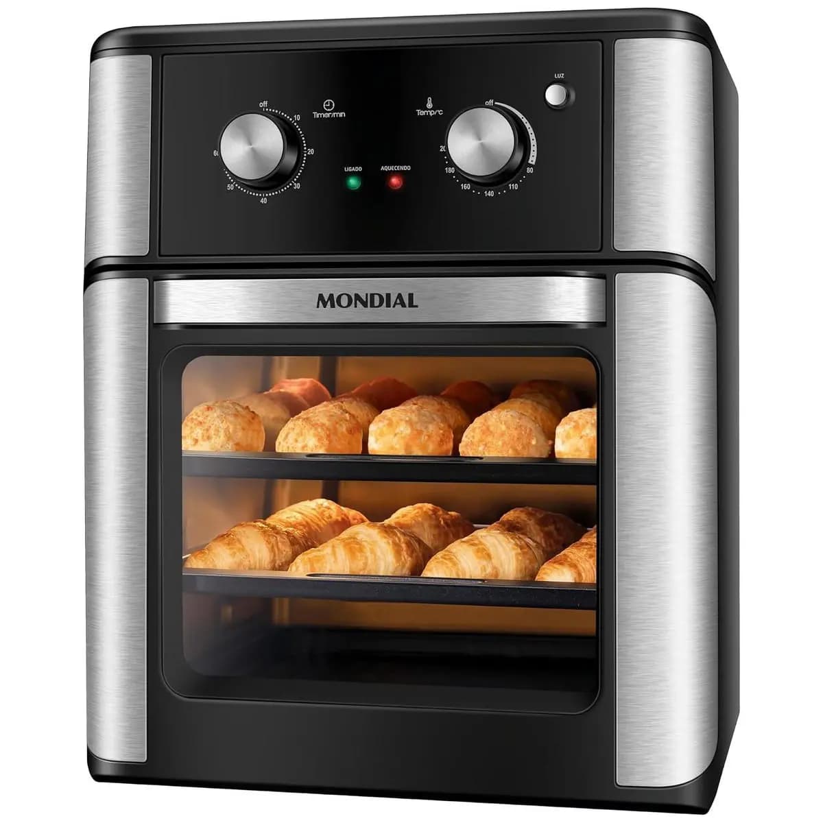 MONDIAL Fritadeira Air Fryer Forno Oven Analógica 12L, Preto, 2000W, 110V - AFON-12L-AB